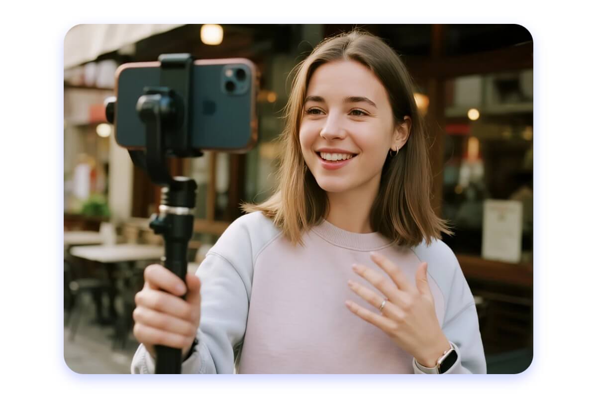 Ai talking image for social meida