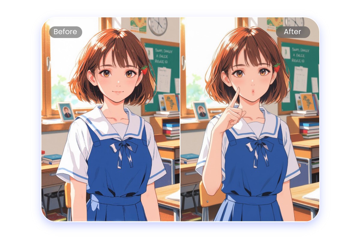 Also change image pose with various image styles