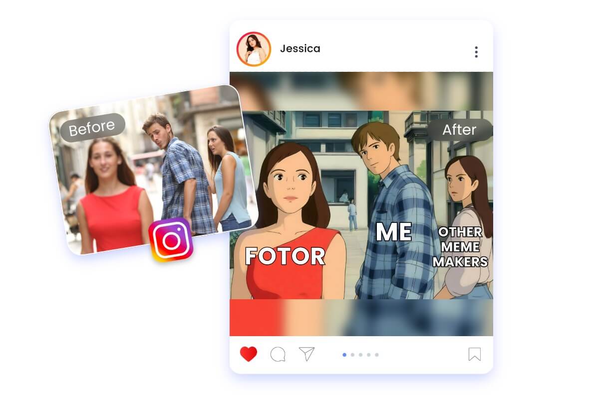 Apply Ghibli filter to create Ghibli memes with AI