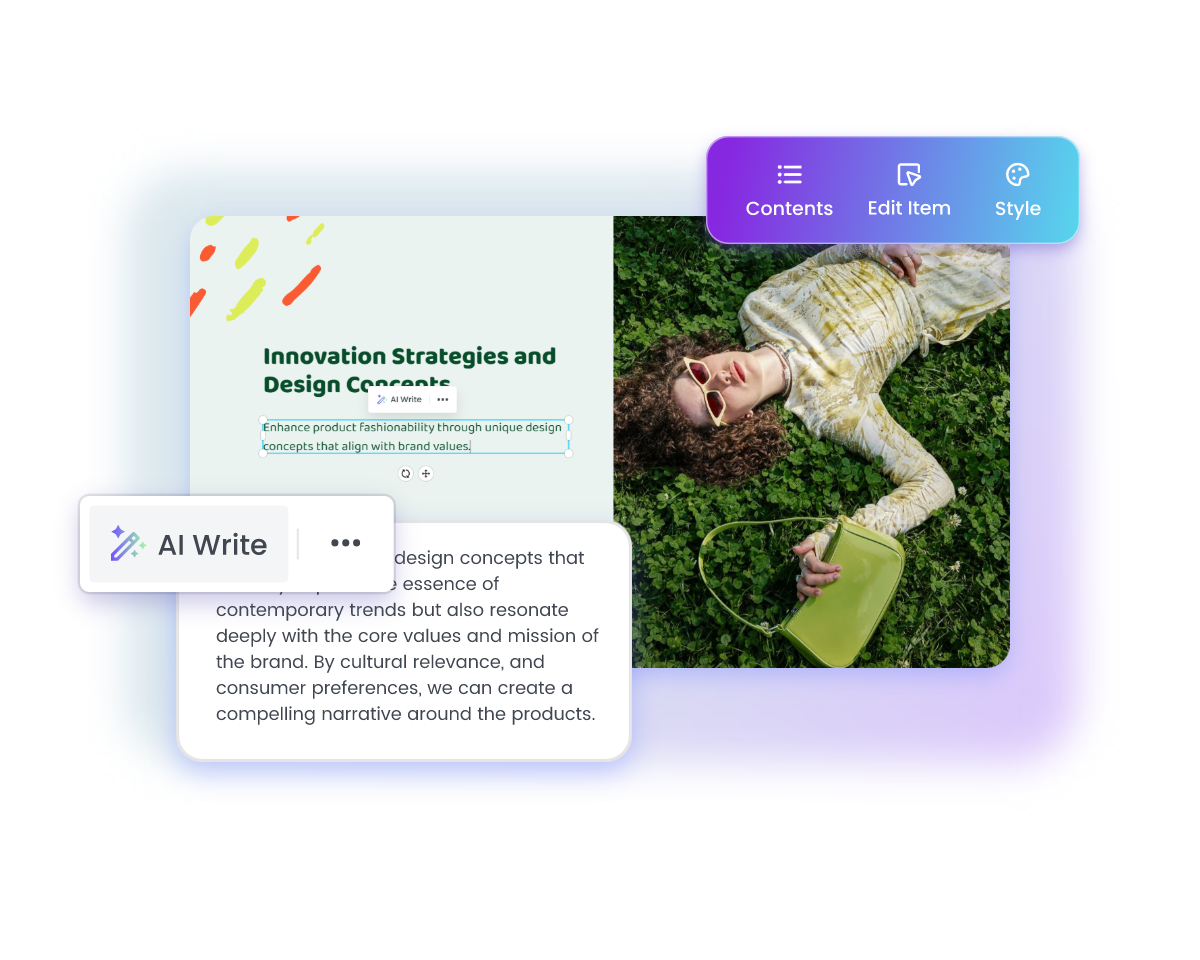 Apply ai tools to polish your slides in fotor