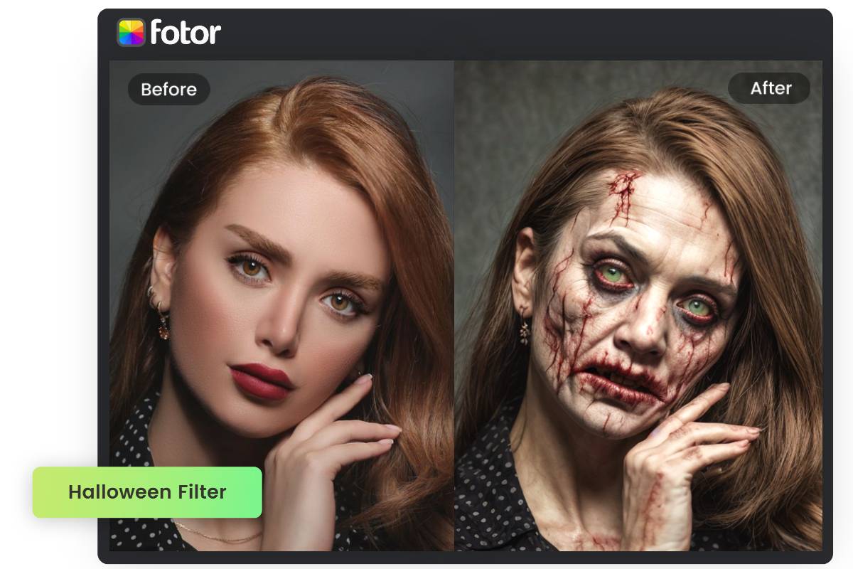 comment utiliser le filtre Halloween de Fotor