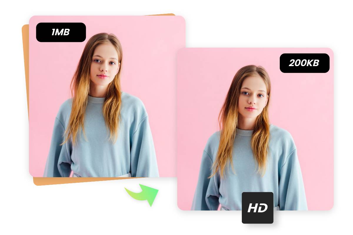 compression par lots d'images à 200kb sans perte de qualité à l'aide de fotor