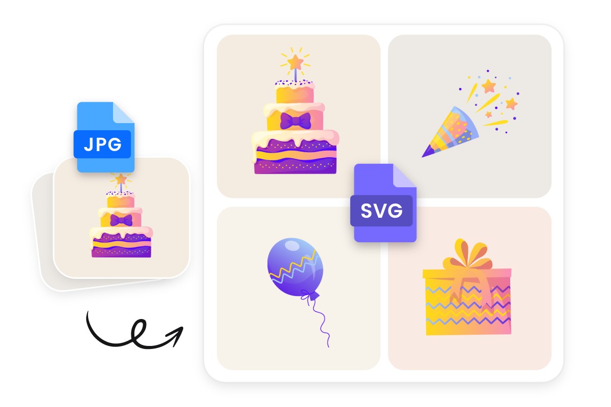 Batch convert jpg files to svg files on fotor