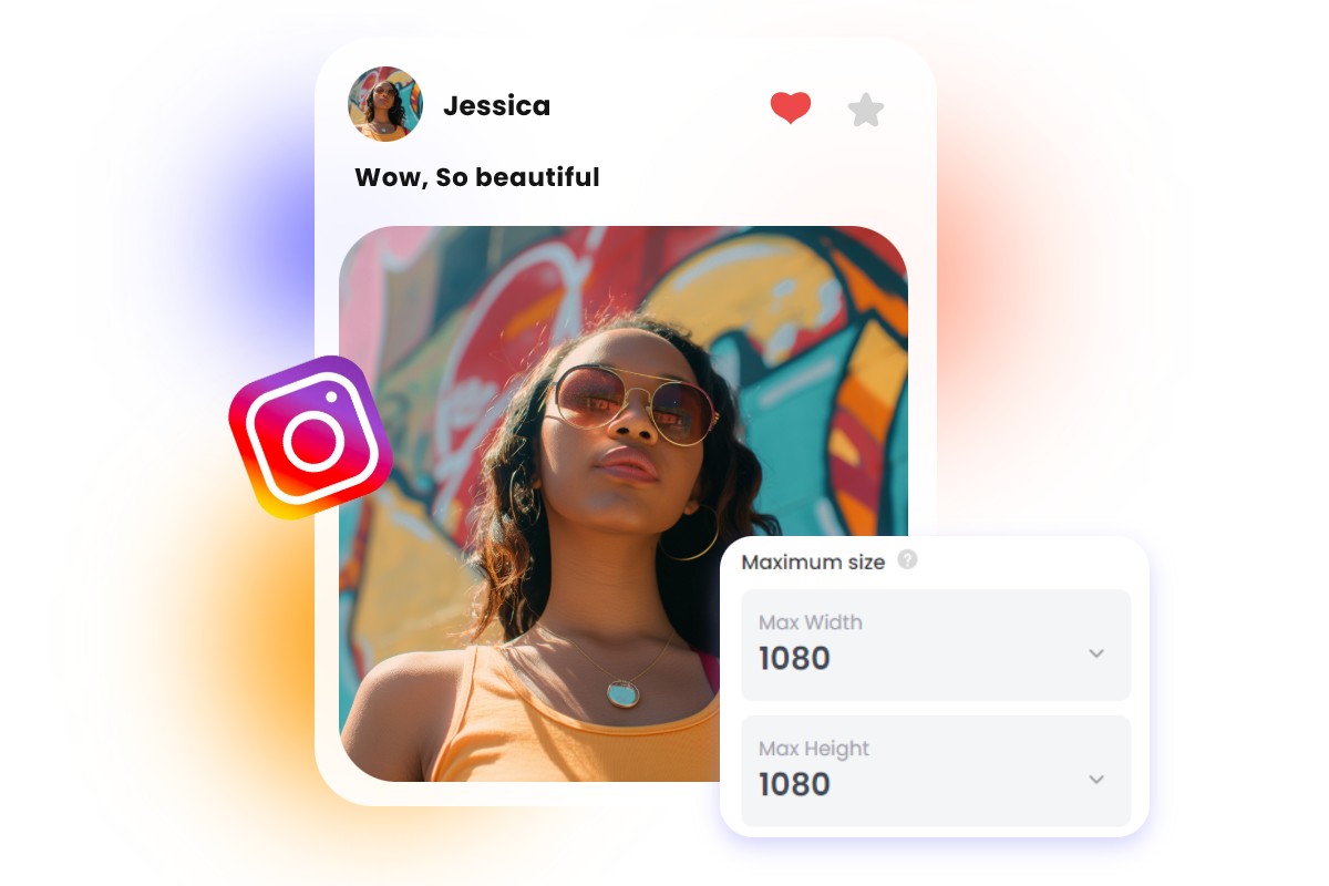 Batch resize instagram post images to 1080x1080 px