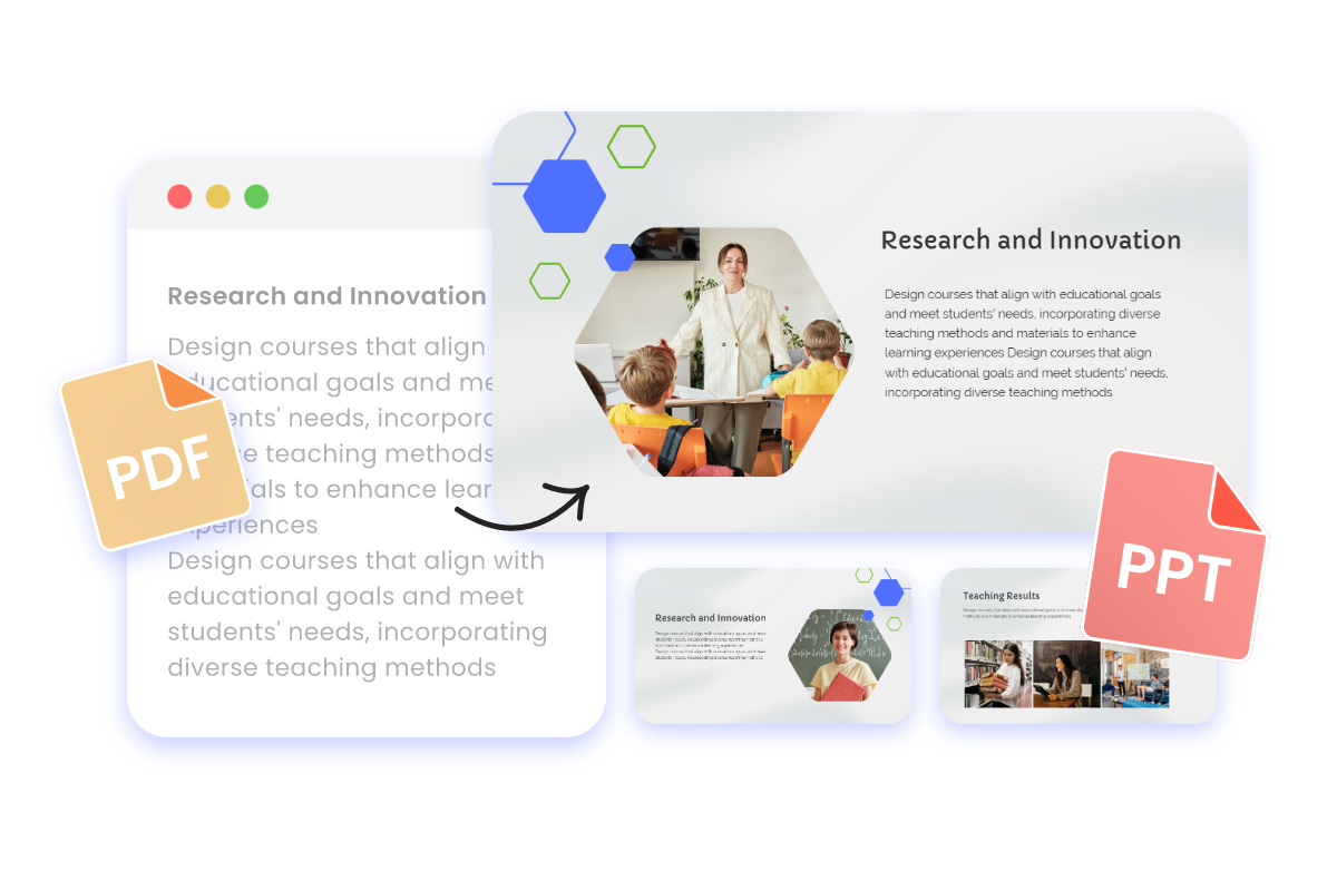 Capture every detail in your pdf and convert them into ppt presentation with ai in fotor
