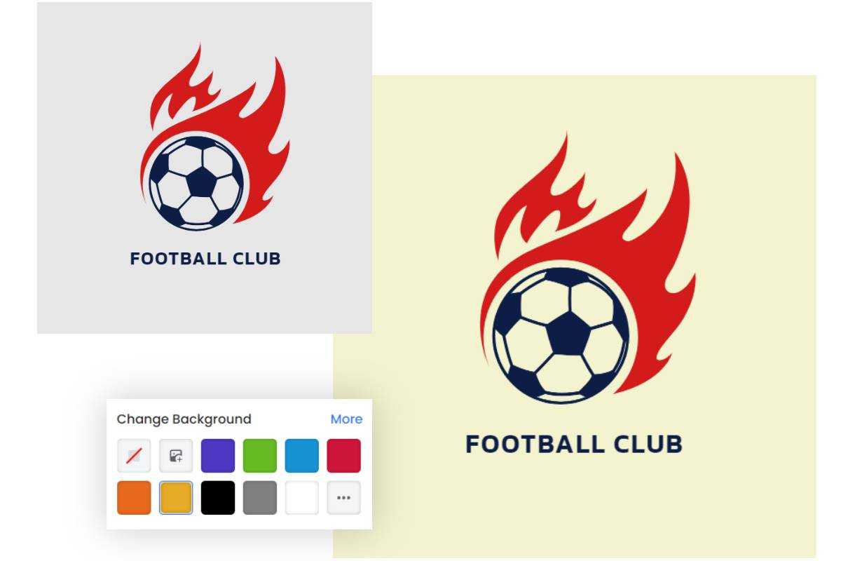 Change png logo color and a color box