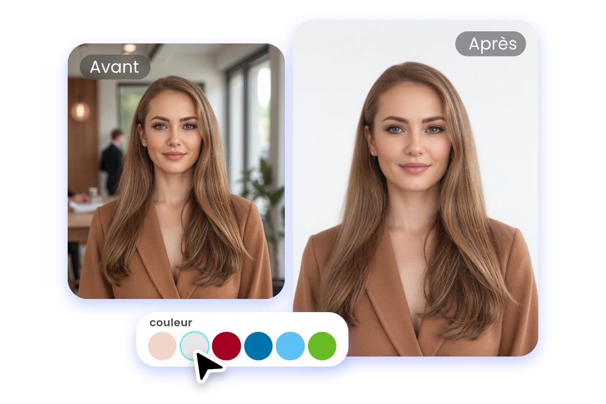 Changer la couleur fond de photo identite