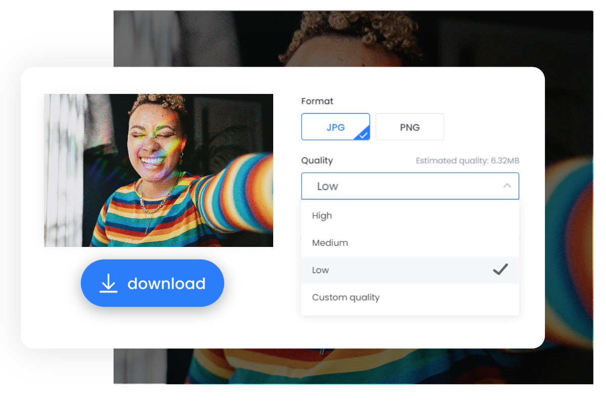 Nén jpg nữ bằng máy nén fotor jpg