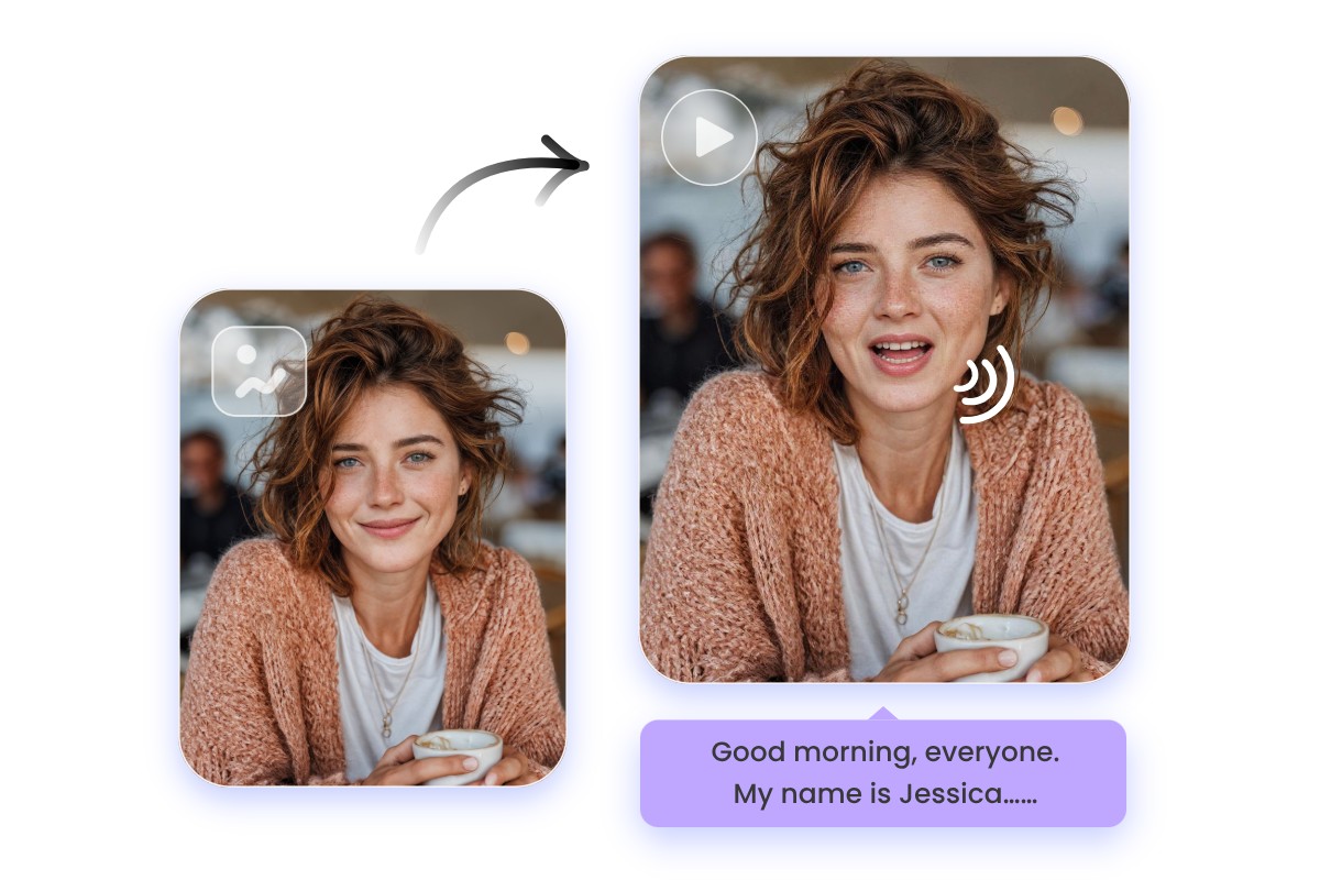 Convert a woman photo into an ai spokesperson video