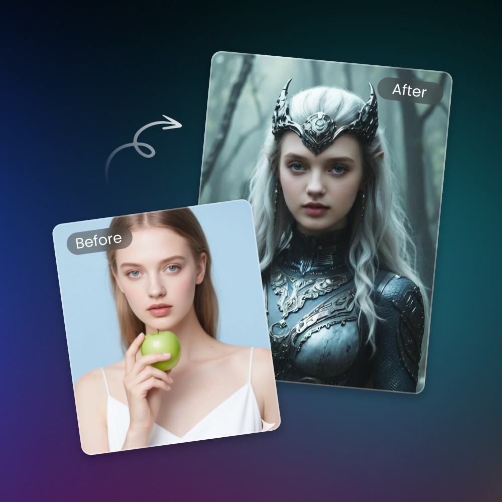 Aus Selfies Headshots im Fantasy-Stil erzeugen