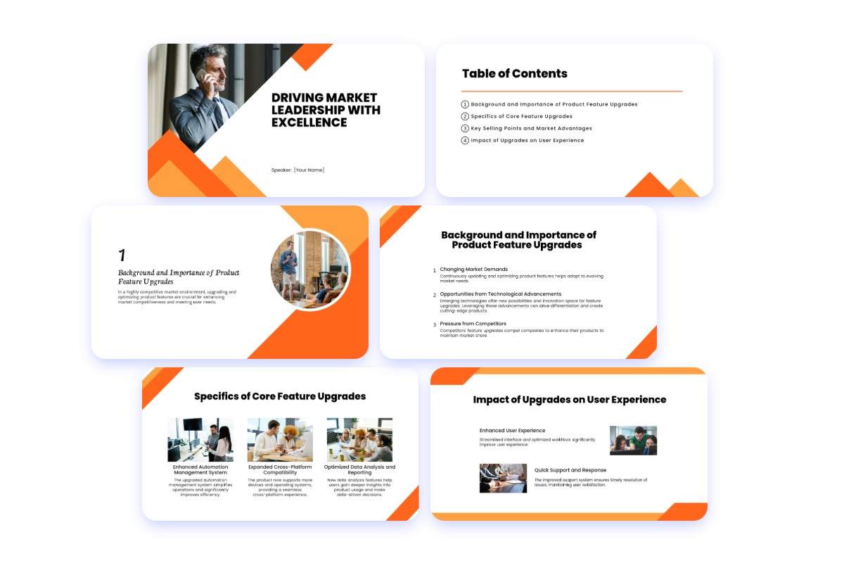 Convert doc to ppt slides with structured organized layouts