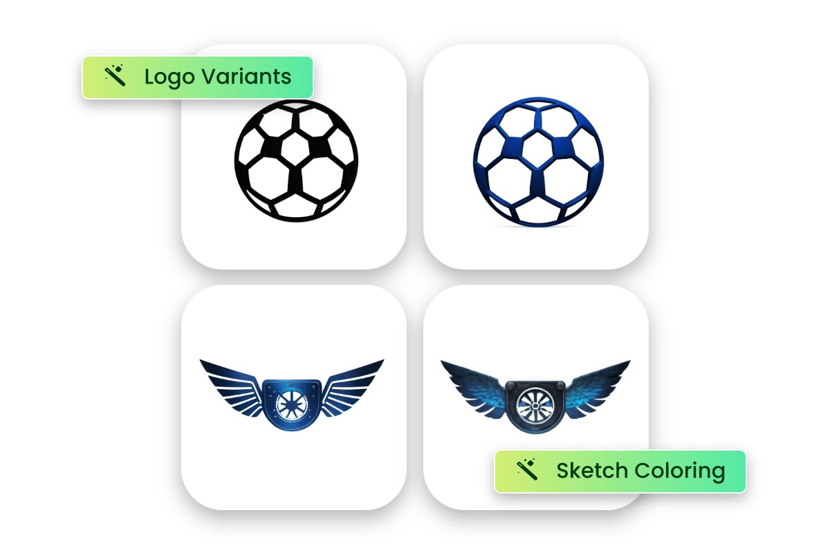 convert an image into different logo designs using ai