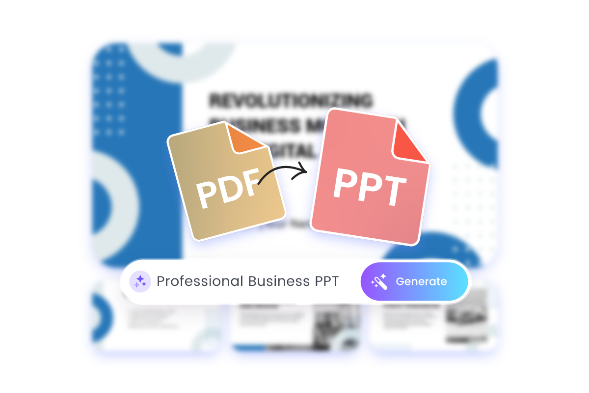 Convert pdf to ppt with fotor ai converter in one click