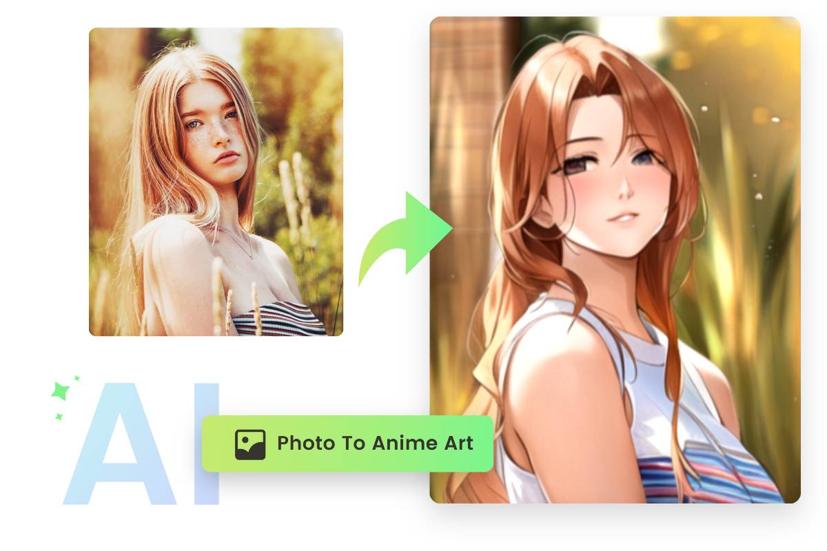 Convert selfie into anime pfp with fotor