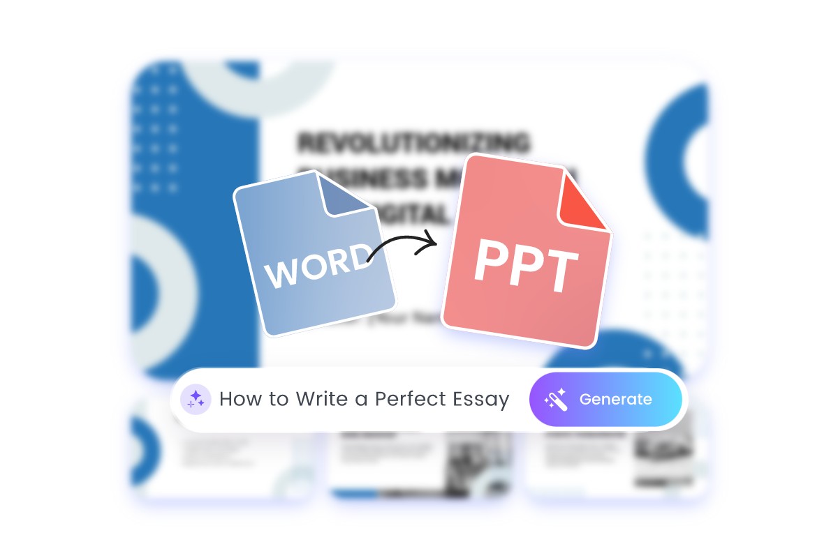 Convert word doc to ppt online in seconds with Fotor AI word to ppt converter