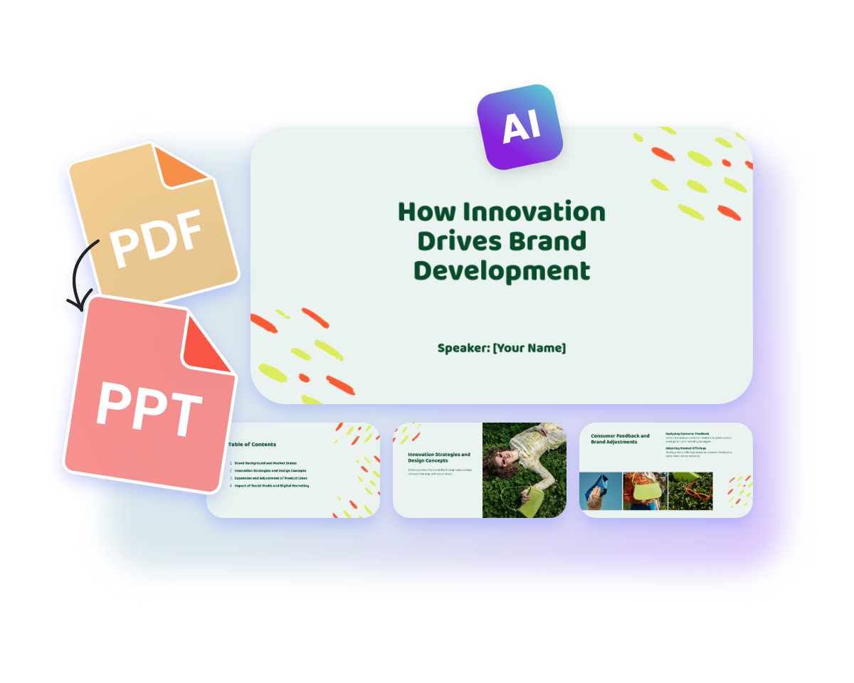 Convert your pdf content to ppt with ai instantly