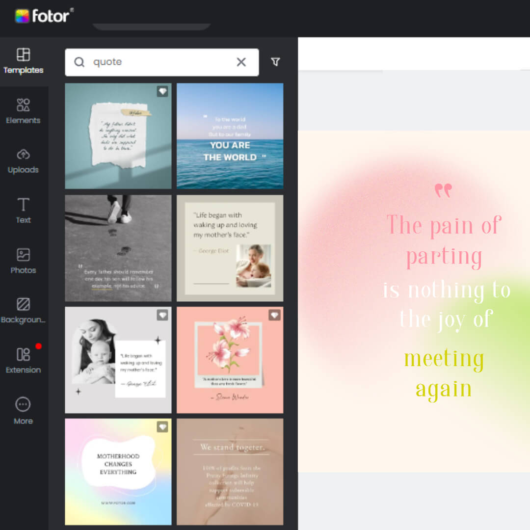 Create a beautiful quote with Fotors quote maker