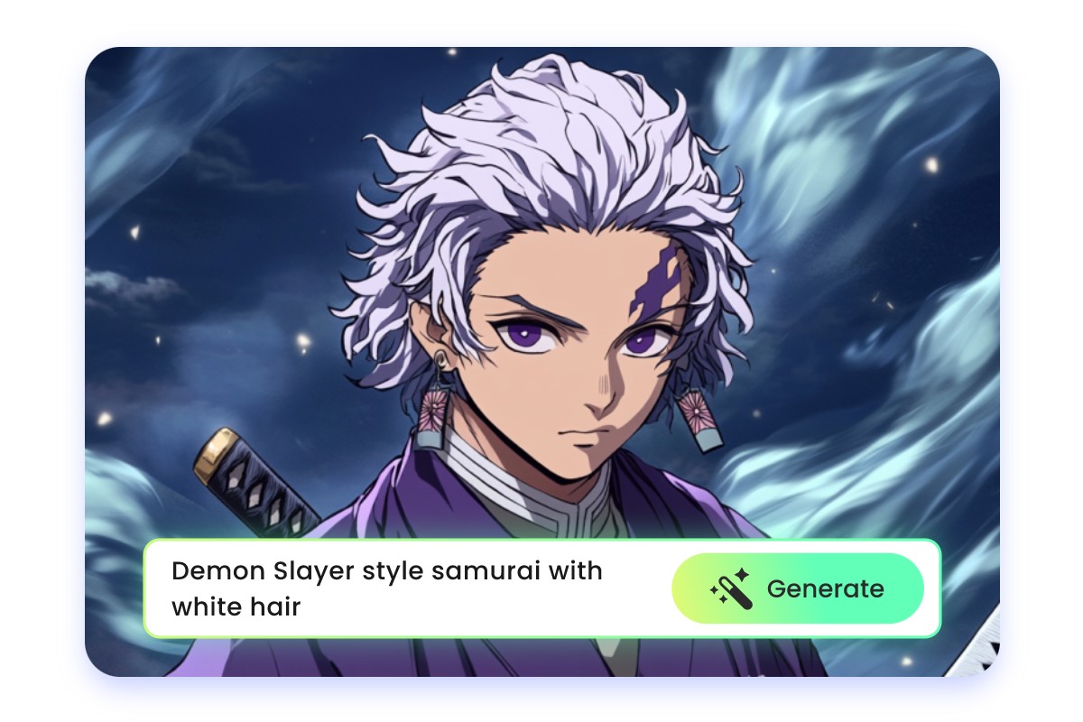 Create a boy demon slayer oc from text