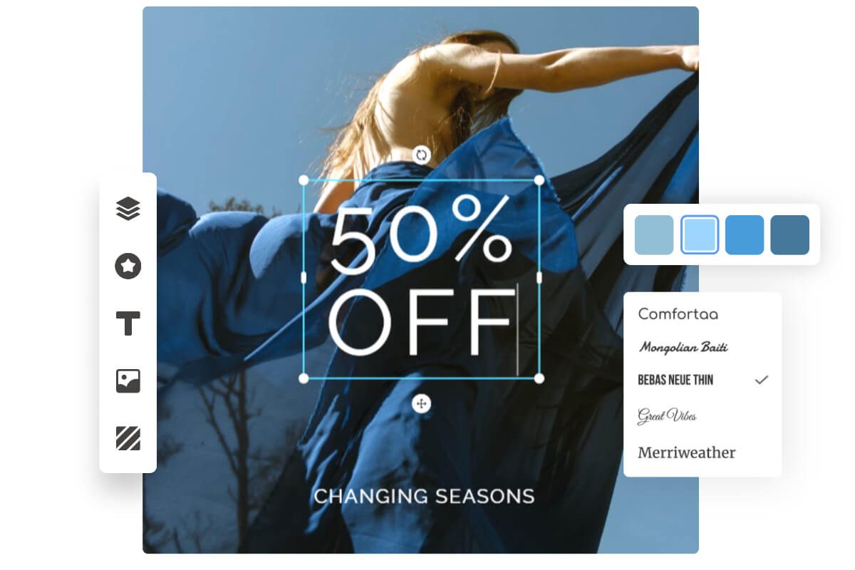 Create a custom marketing design with Fotor