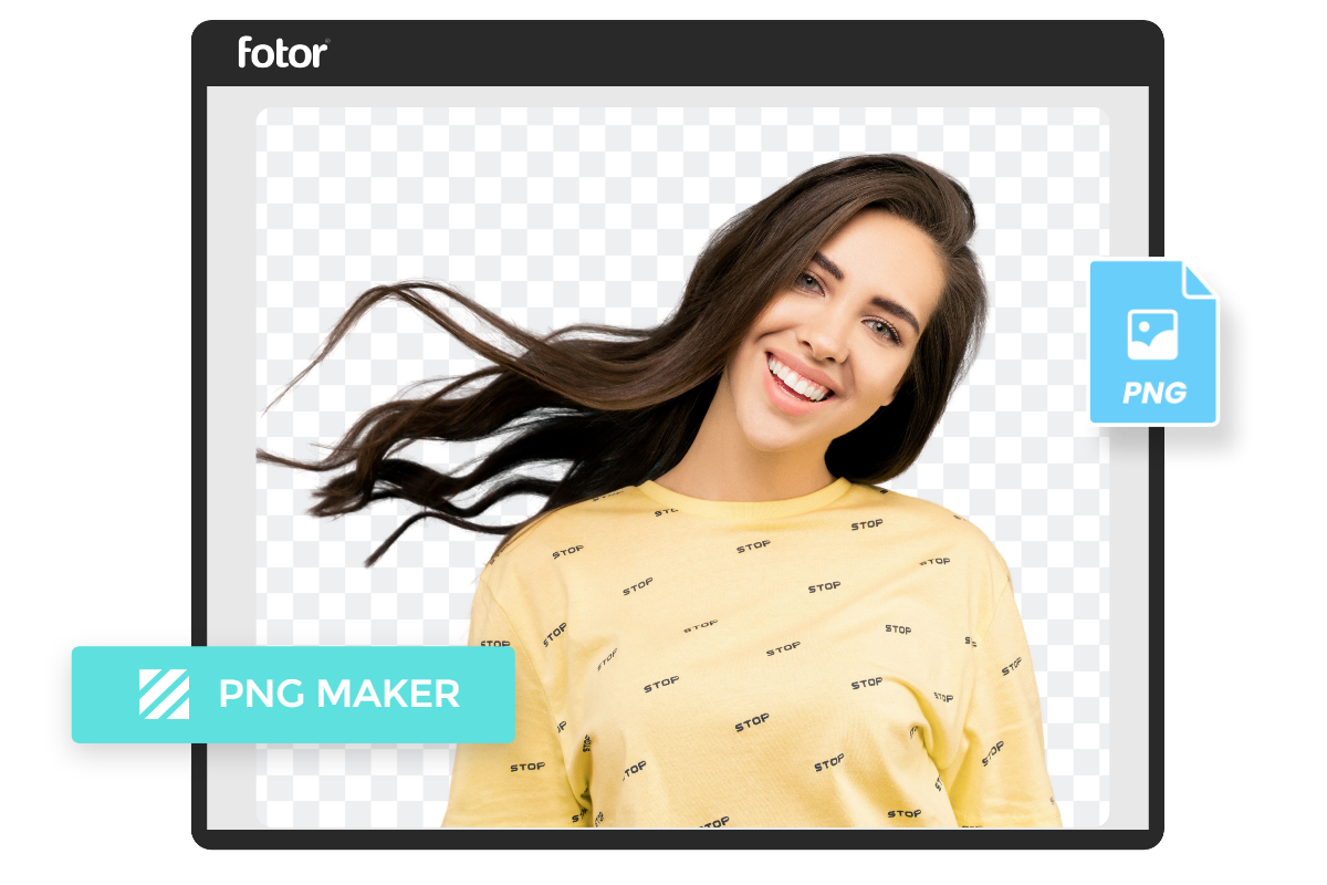Buat png transparan dengan pembuat png fotor