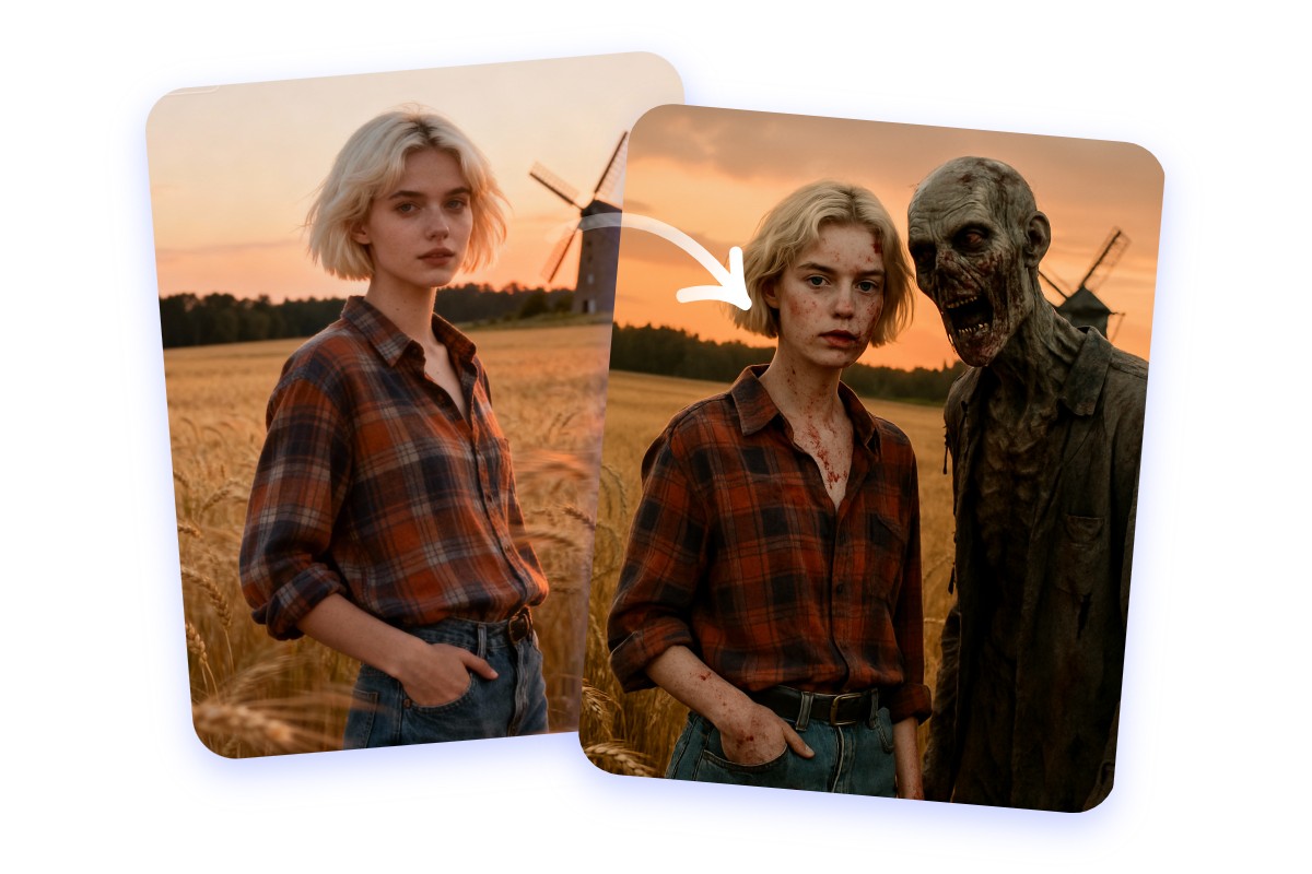 Create a zombie besides you