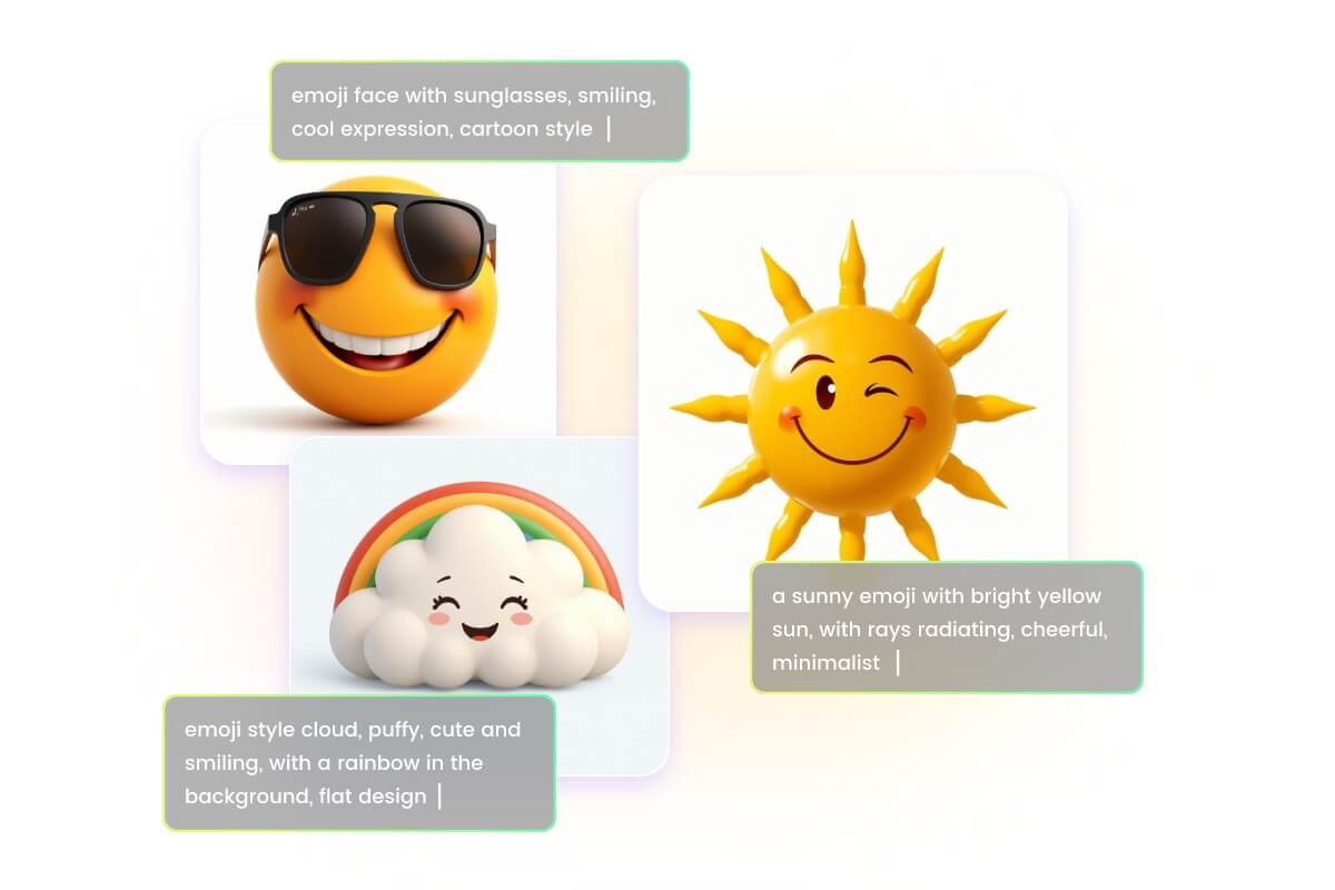 turn text into different emojis with AI