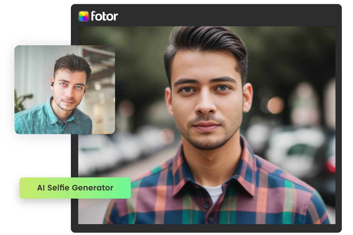 Create an AI selfie from image in Fotor
