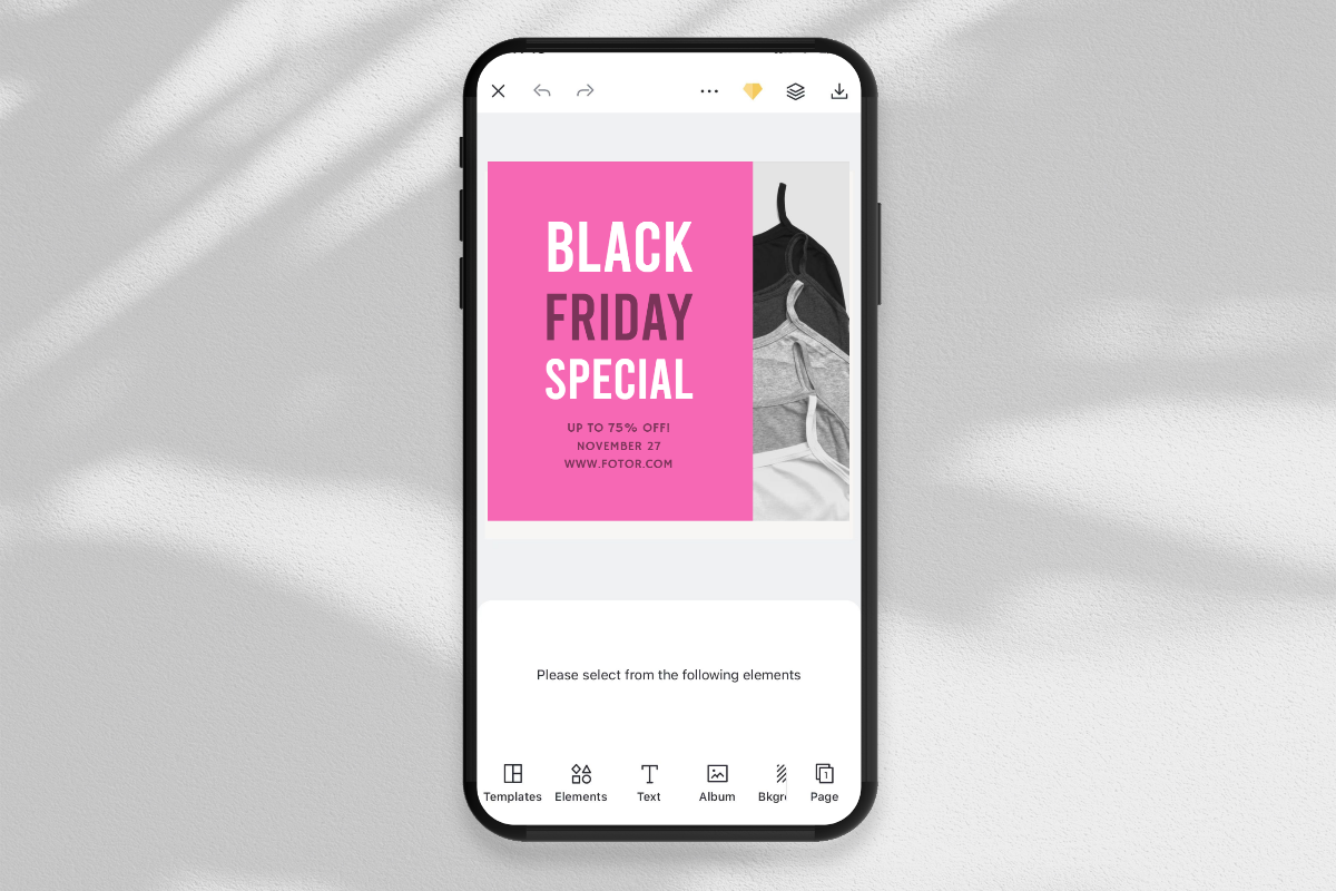 Create an ad for free in Fotor ad maker app
