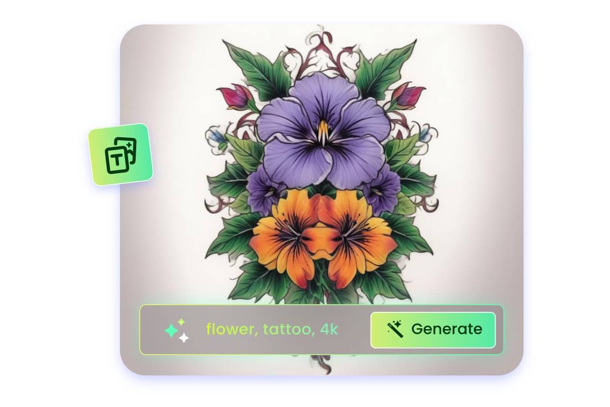 Create birth flower tattoo with ease