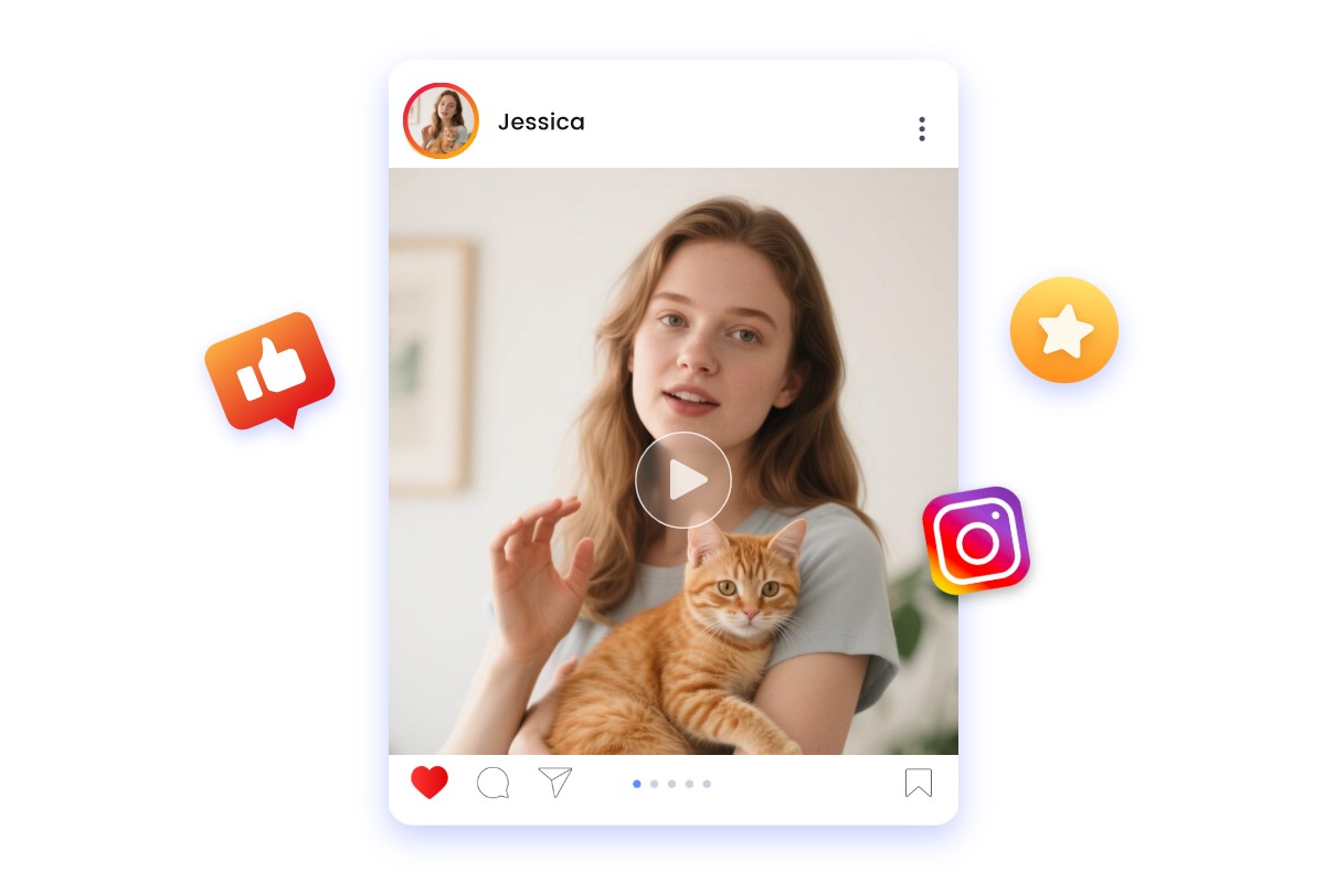 Create lip movement sync video for social media conetnt creation