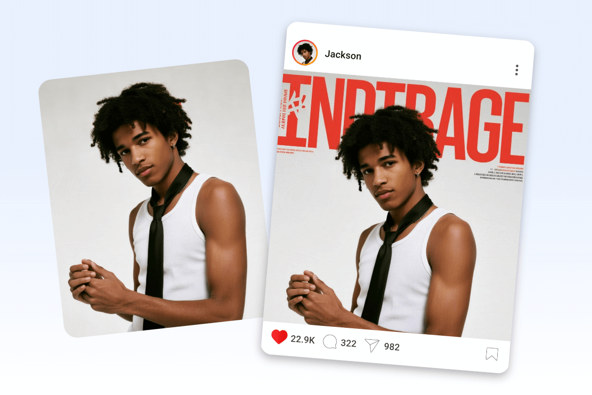 Create scroll stopping visuals for social media