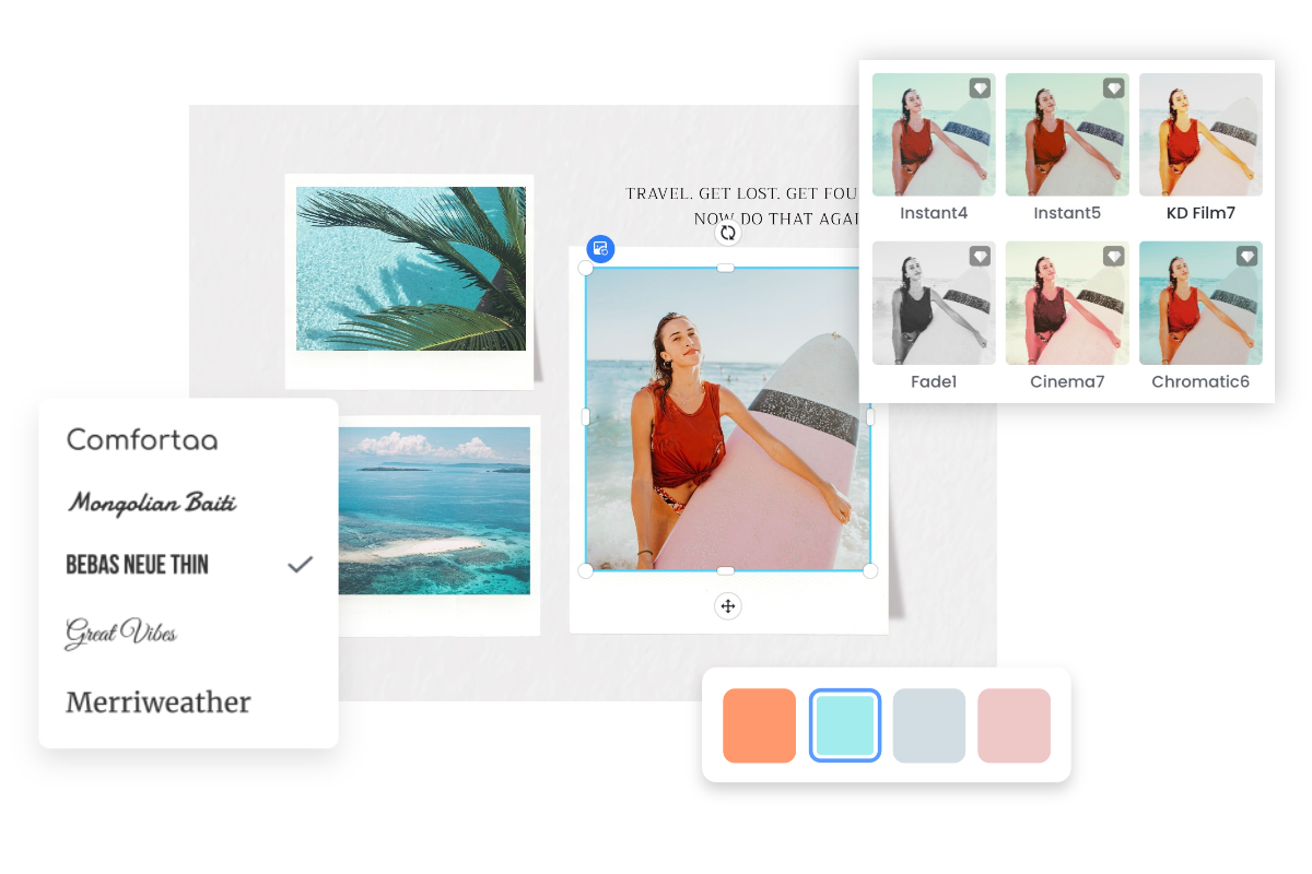 Customize the combines photo with fotor png combiner