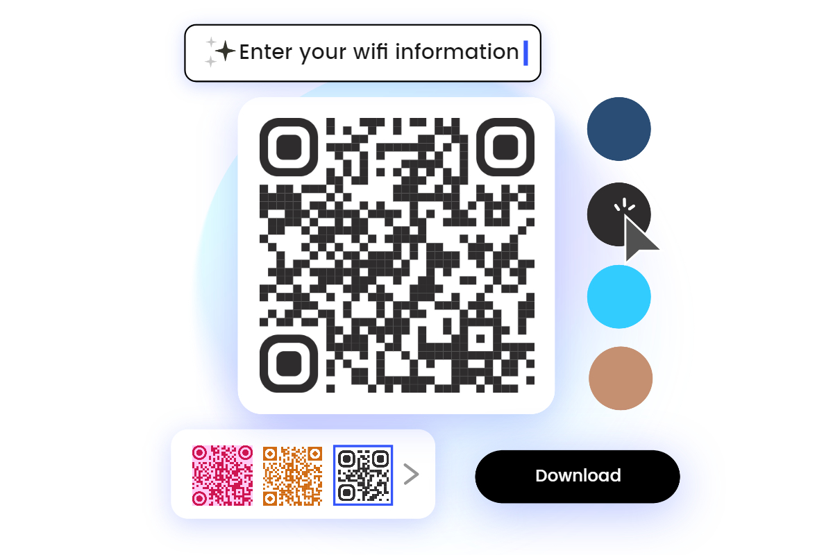Personalizza il codice QR WiFi su Fotor