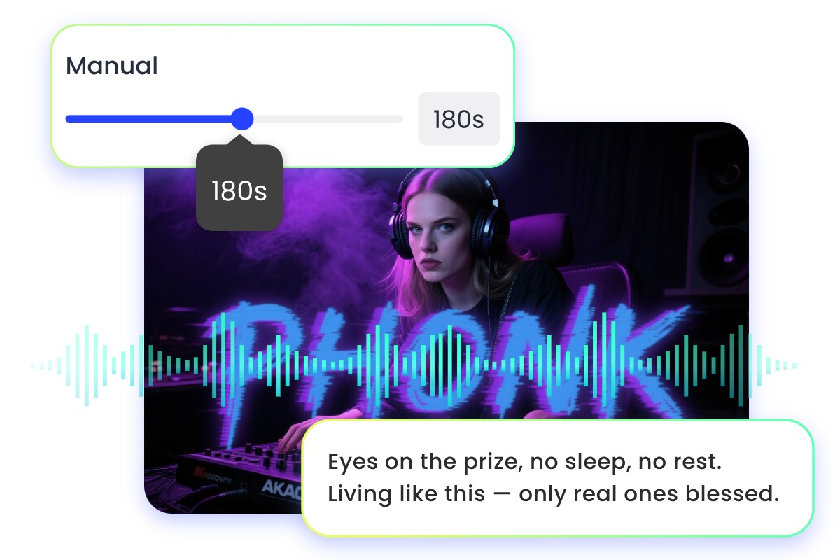Customzie your tracks style and duration