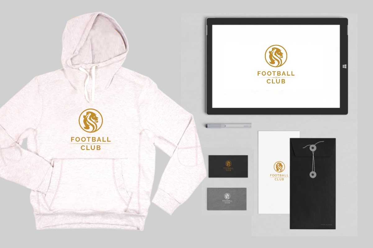 Design a brand logo and print it on hoodie and business card