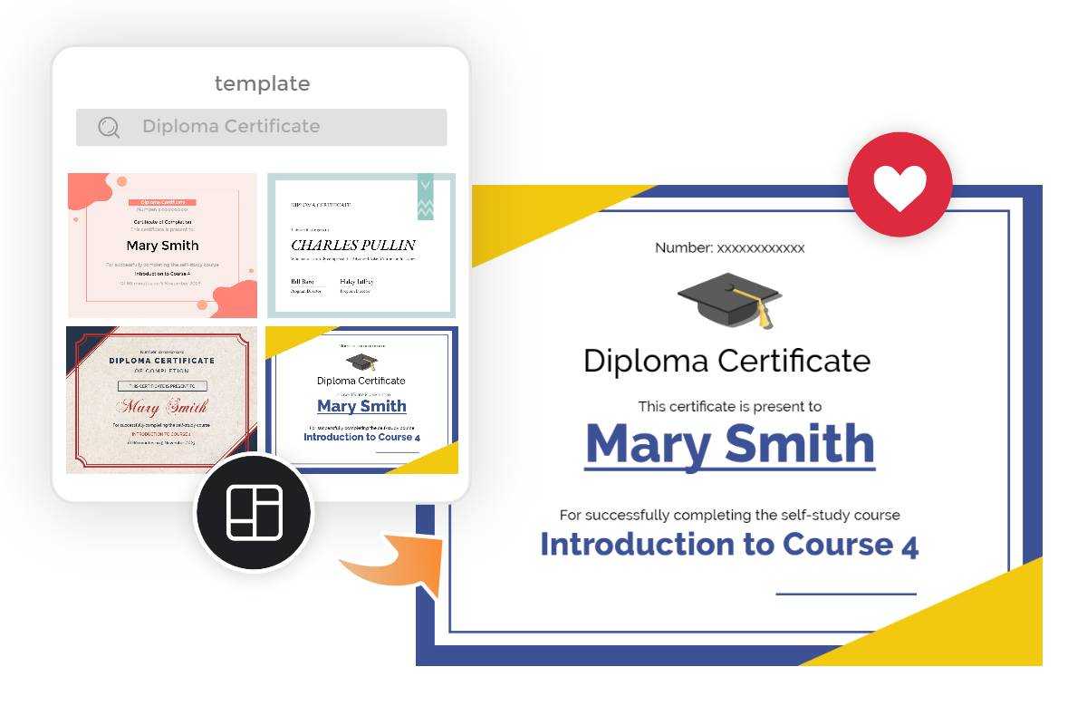 Diploma certificate templates