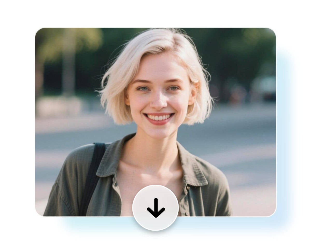 Download a photo of a glasses free lady