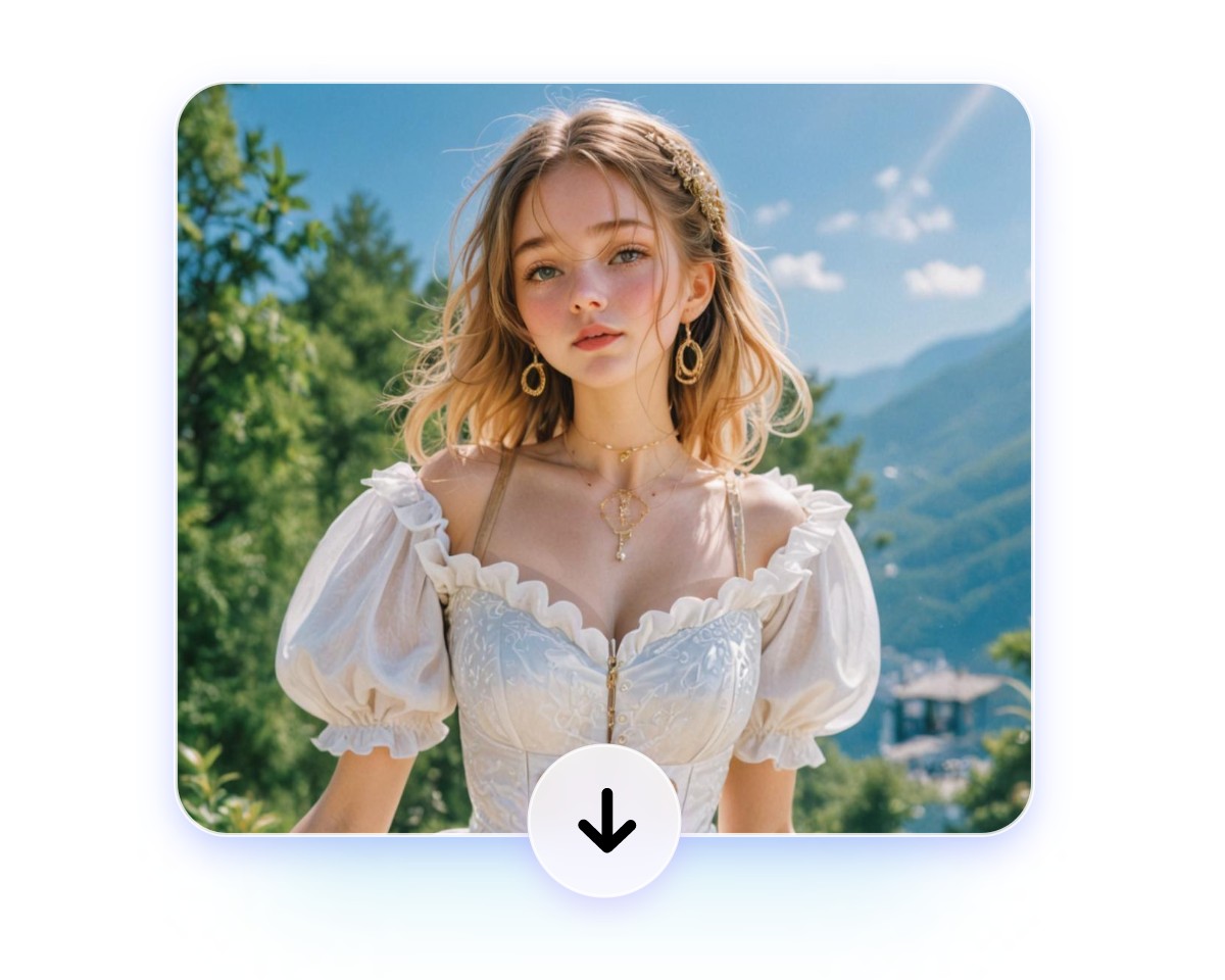 Download a realistic style woman image