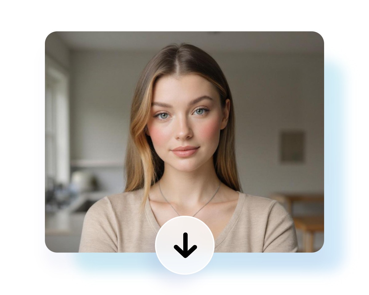Download the photo of the ai generated girlfriend from fotor