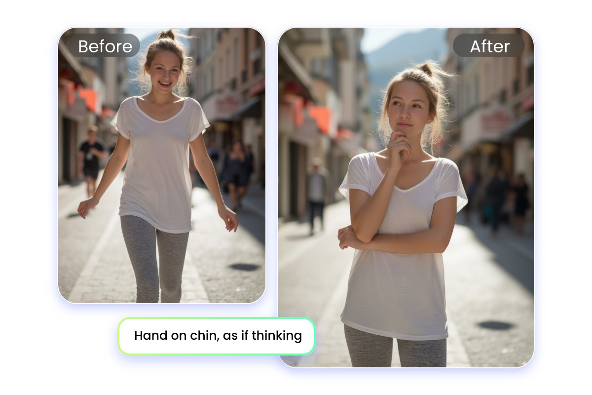 Easily change image pose with simple text prompts