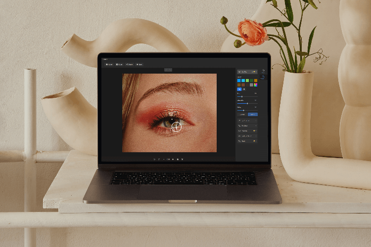 Editar el color de los ojos de la imagen en el escritorio