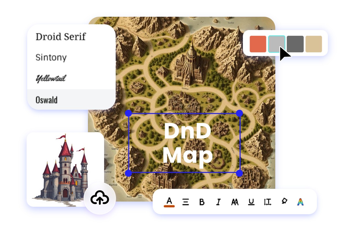 Edit your ai dnd map with fotor ai photo editor