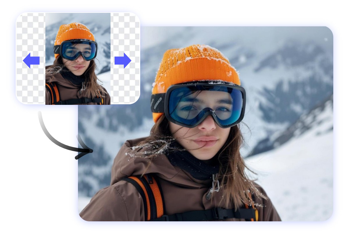 Erweitere dein Foto mit dem KI-Foto-Extender zu einer beeindruckenden Weitwinkel-Ansicht