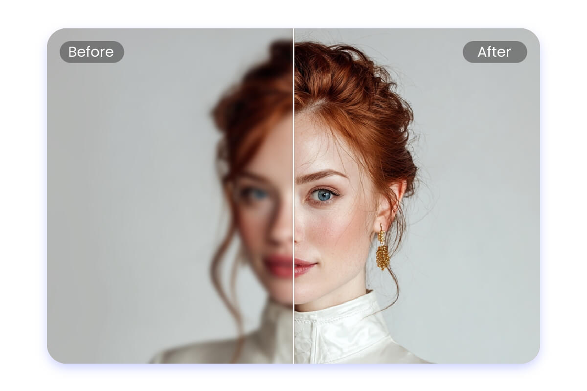 enhance portrait photos with Fotor AI face enhancer. Sharpen eyes, smooth skin, and improve facial detail naturally