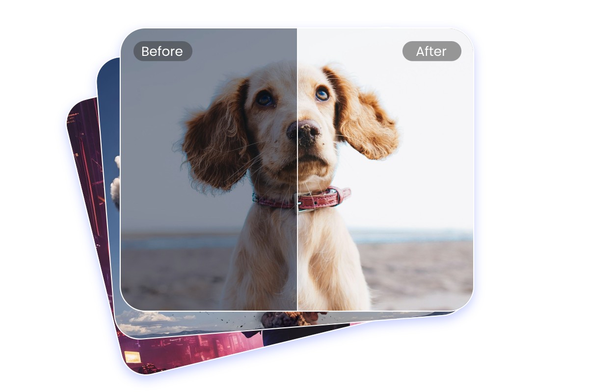 Enhance several photos in bulk