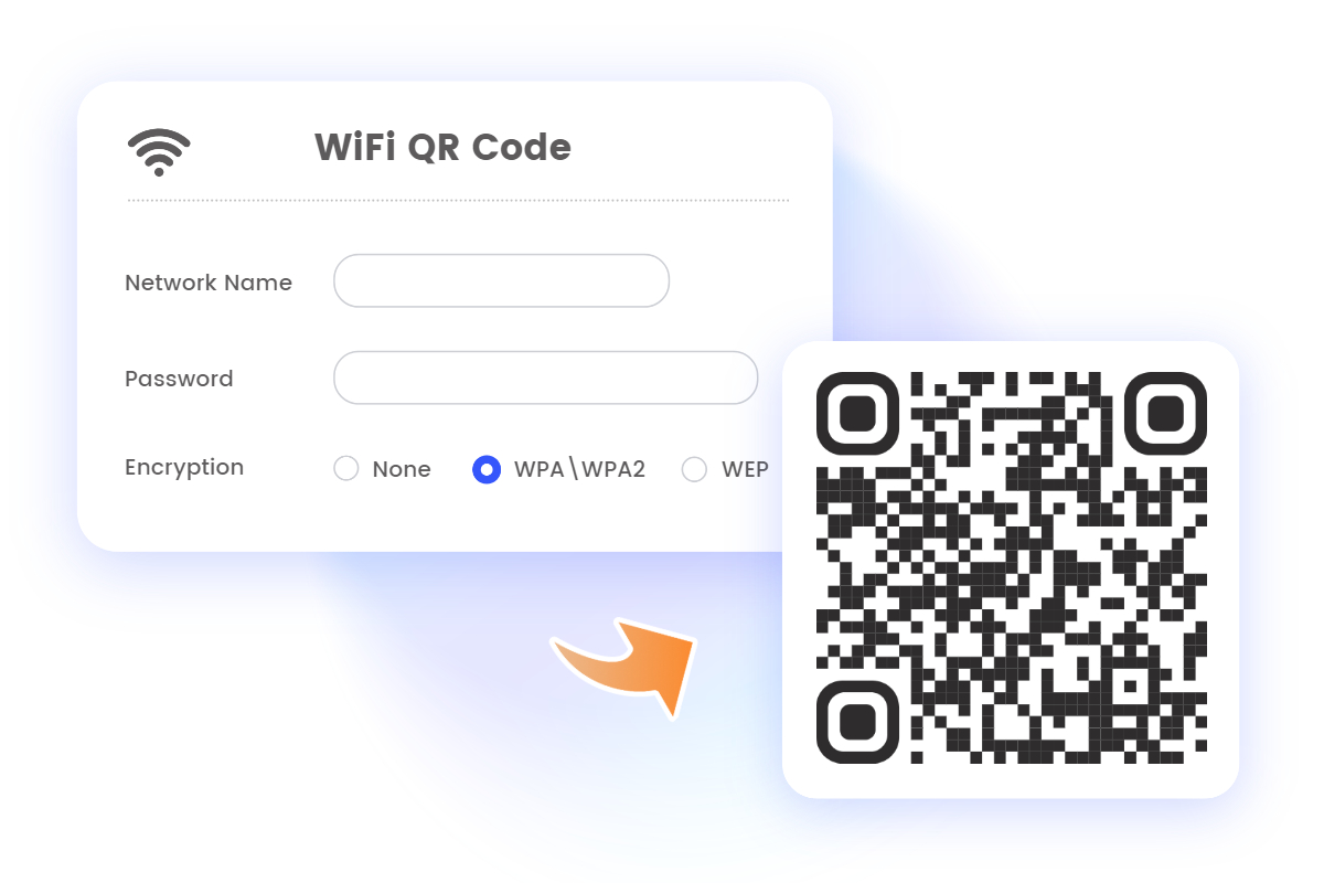 Generatore di Codici QR WiFi Gratuito Online su Fotor