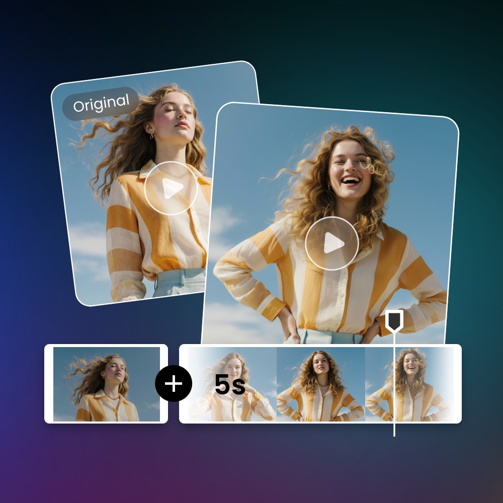 Extend video length in seconds no editing needed