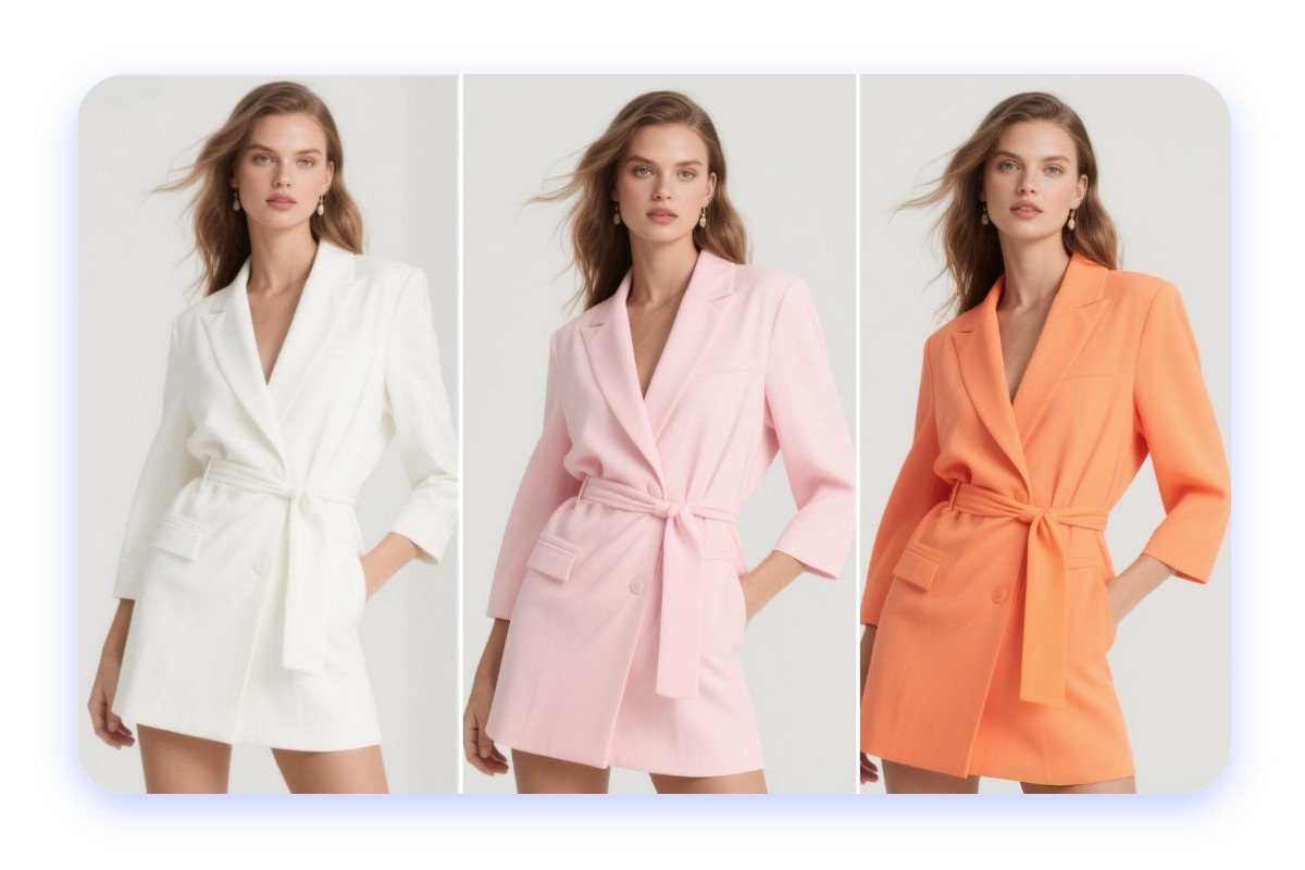 Fashion desinger use ai outfit color changer to get inspiration