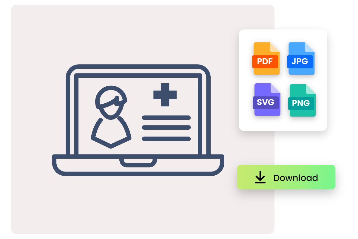 Fotor icon editor supports multiple file formats