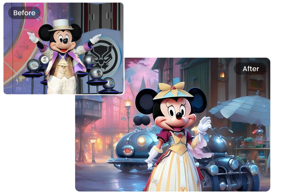 Générer un Mickey Mouse à partir d'une image
